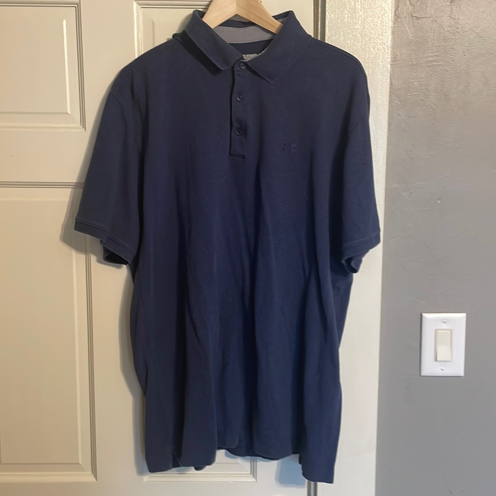 2XL navy blue Under Armour polo